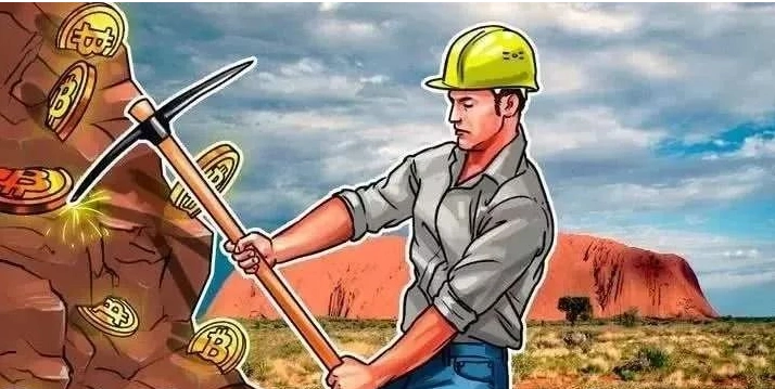 A large-scale mining farm with rows of mining rigs