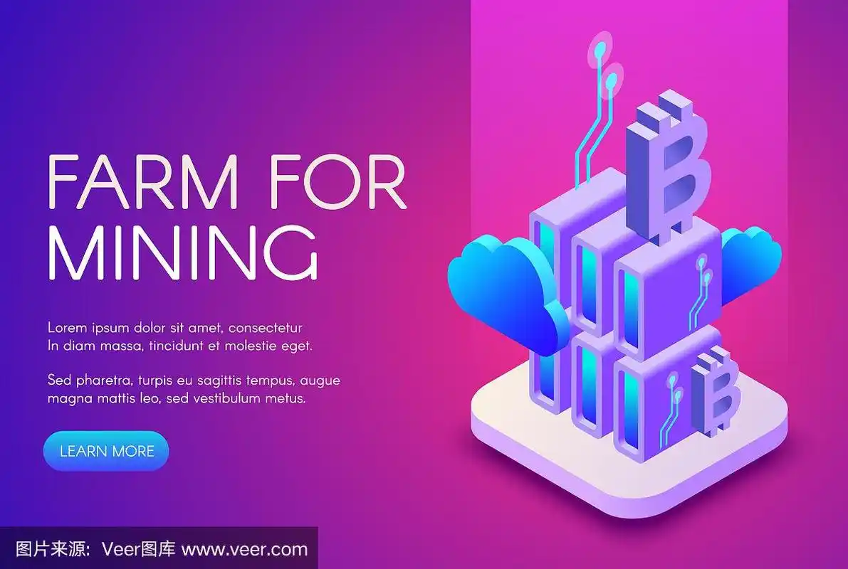 Large-scale mining farm with rows of hosting machines