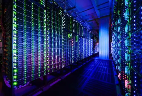 An expansive mining farm in Russia, highlighting the innovative energy-efficient setups for cryptocurrency extraction