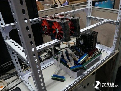 An advanced mining rig equipped with high-quality power supplies, ensuring long-term efficiency and reliability