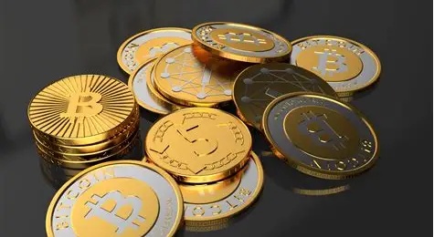 A stylized representation of a Bitcoin transaction